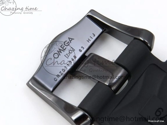 0405 Seamaster 300m 43.5mm Black Ceramic S+F 1:1 Best Edition Black Dial on Black Rubber Strap A WrinkleFree 7731